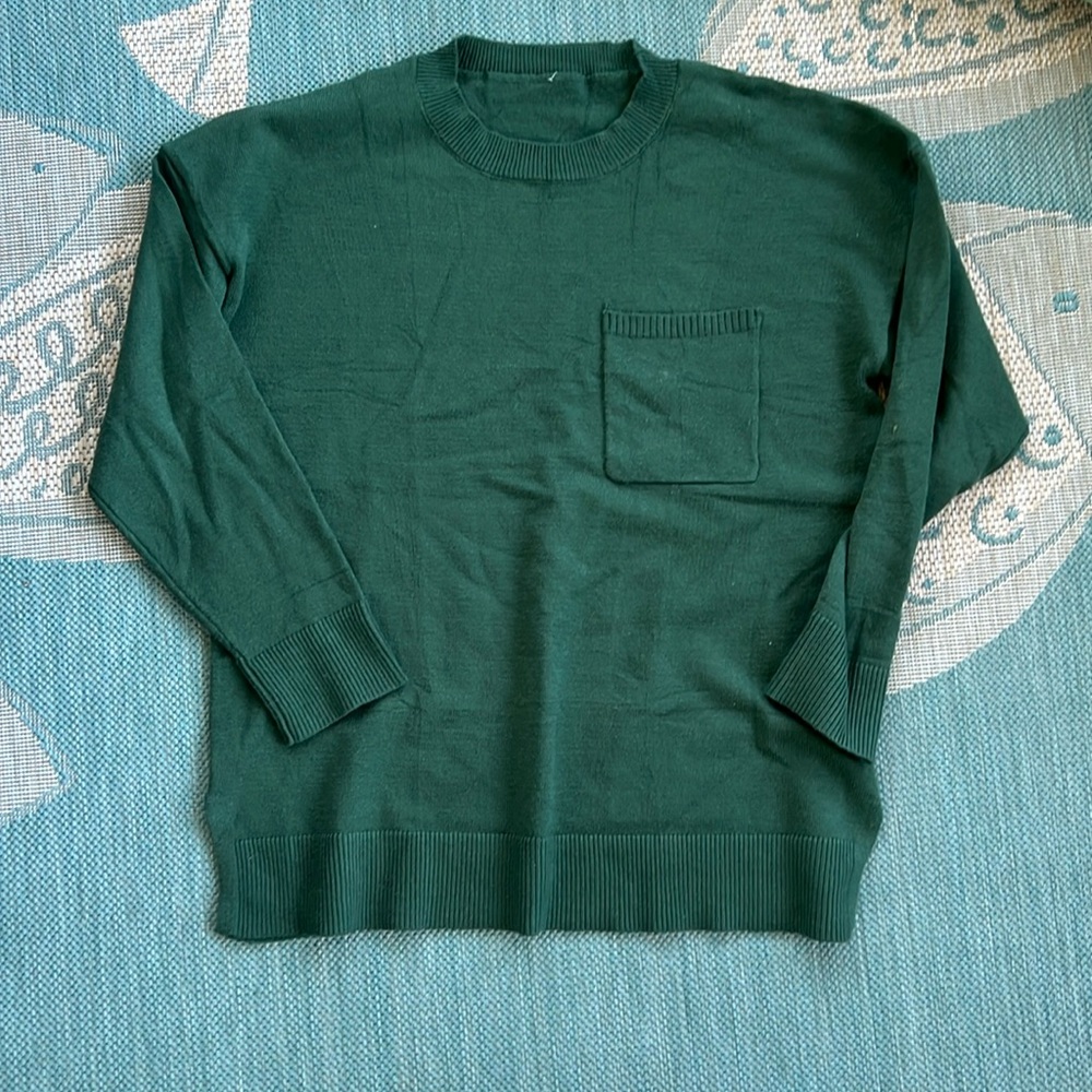 Drop sleeve sweater